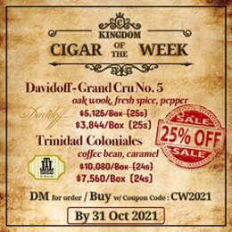 🔔 | 25% off discount (Limited Inventory) | Cigar Of The Week (Until Month End!!)